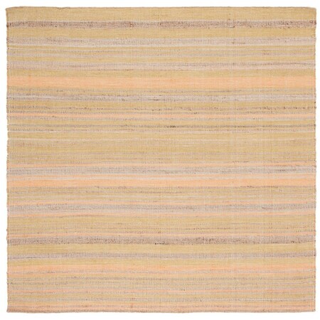Safavieh 6 x 6 ft. Kilim Contemporary & Global Square Hand Woven Rug Natural & Gold KLM464D-6SQ